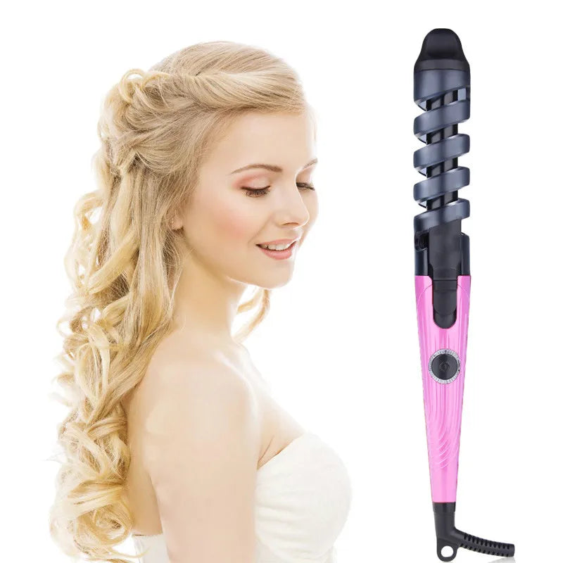 Magic Pro Hair Curlers Electric Curl Ceramic Spiral Hair Curling Iron Wand Salon Hair Styling Tools  Hair Wand Curler Iron